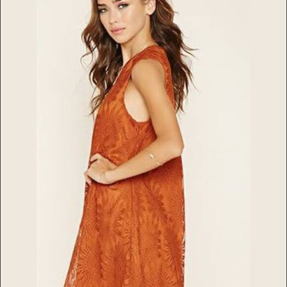 Forever 21 Lace Sunflower Dress - Picture 2 of 4